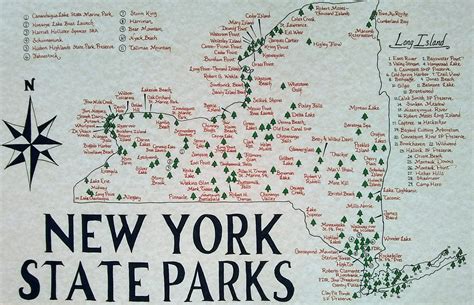 MAP New York State Park Map