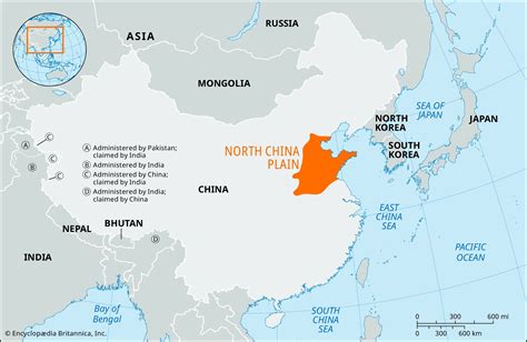 MAP North China Plain On Map
