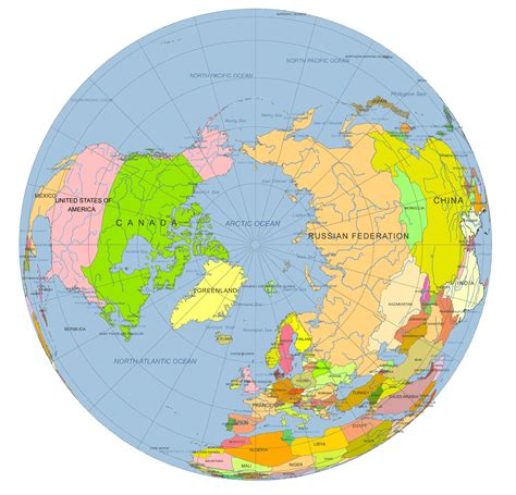 MAP North Pole On A Map