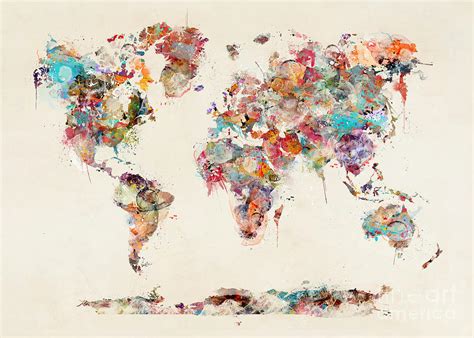 MAP Painting of the World Map