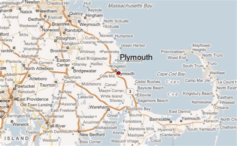 Map of Plymouth Massachusetts