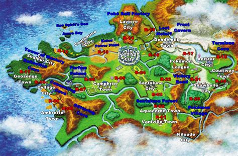MAP Pokemon Map Of All Regions