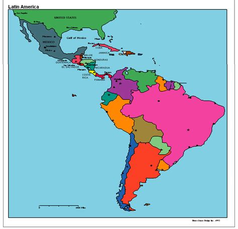 MAP Political Map Of Latin America