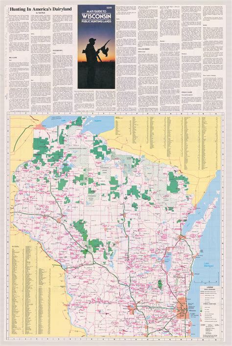 Wisconsin Map for Public Hunting Land