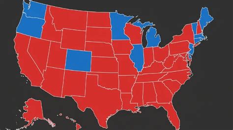 Red and Blue State Map