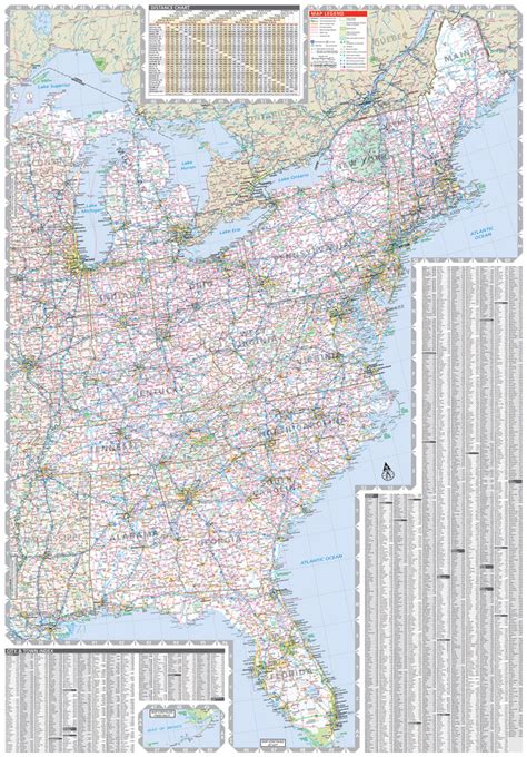 MAP Road Map Of Eastern US