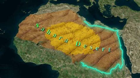 MAP Sahara Desert On A Map