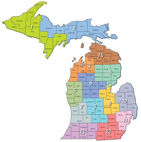 Key Principles of MAP School Districts in Michigan Map