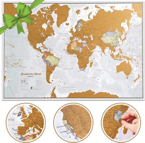MAP Scratch Off Map Of World
