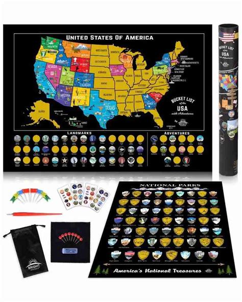 Scratch Off Map of the United States