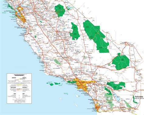 MAP Southern Coast of California Map