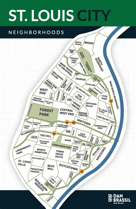 MAP St Louis Map Of Neighborhoods