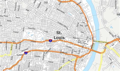 MAP St Louis On A Map