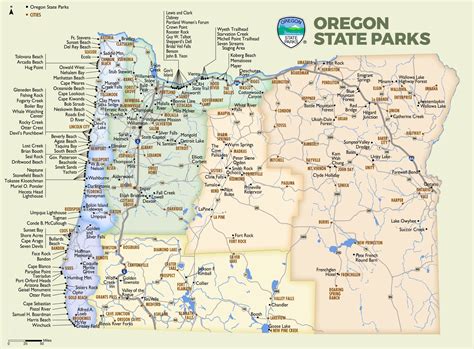Key principles of MAP State Parks In Oregon Map