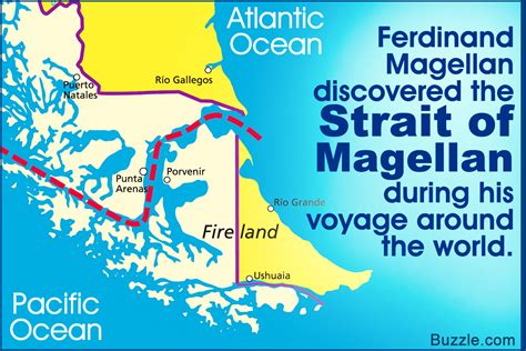 MAP Strait of Magellan on Map