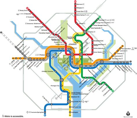 MAP Subway Map of Washington DC