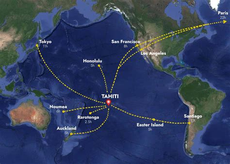 Tahiti Map Of The World