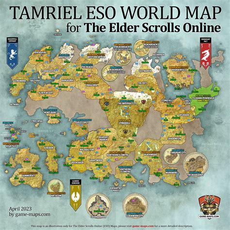 Key principles of MAP The Elder Scrolls Online Map