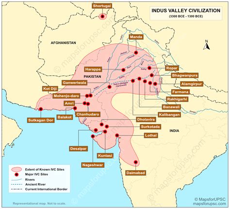 MAP The Indus River Valley Map