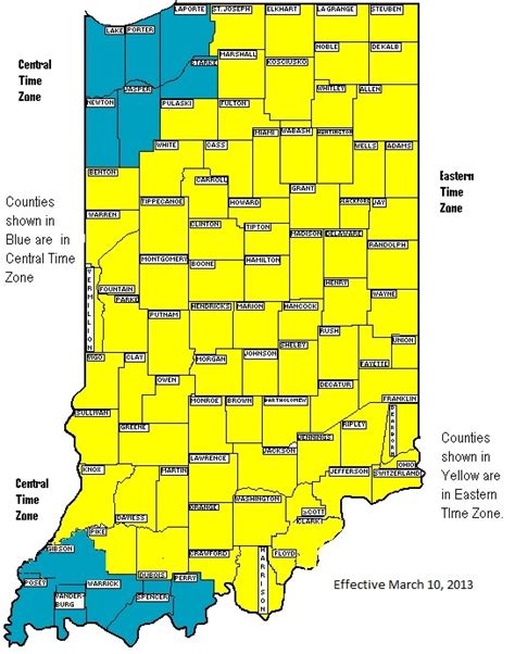Key Principles of MAP Time Zone Map Of Indiana