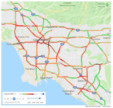 A Traffic Map of Los Angeles