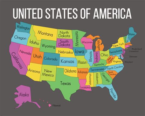 United States Map With State Names