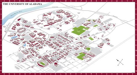 MAP University of Alabama Campus Map
