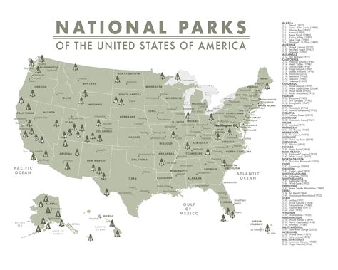 US State Parks Map