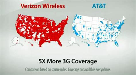 Verizon Vs AT&T Coverage Map