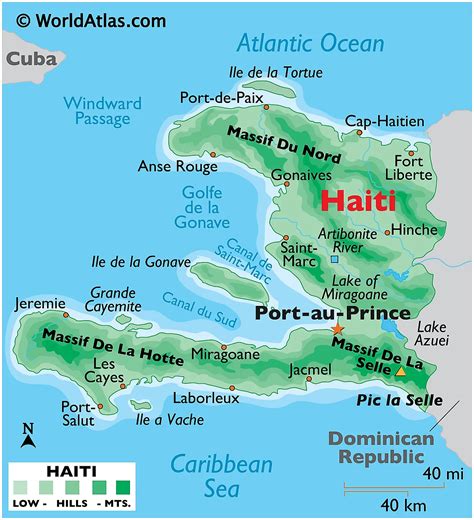 map of Haiti