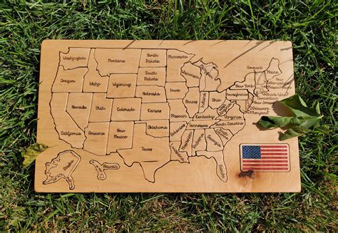 Wood Map of United States