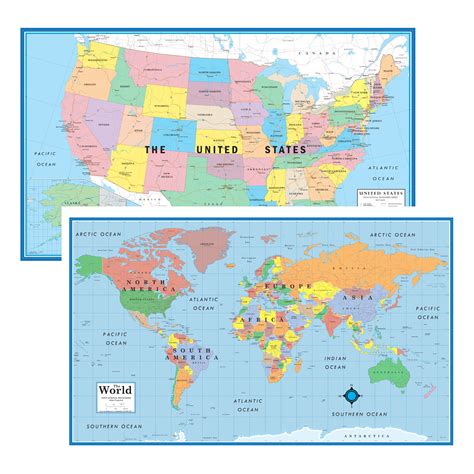World Map With United States