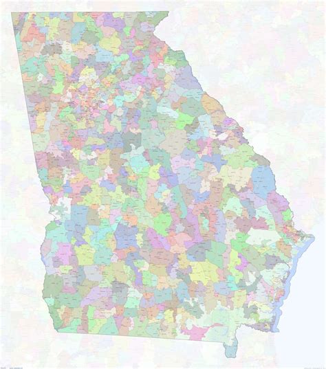 Key principles of MAP Zip Code Map Of Ga