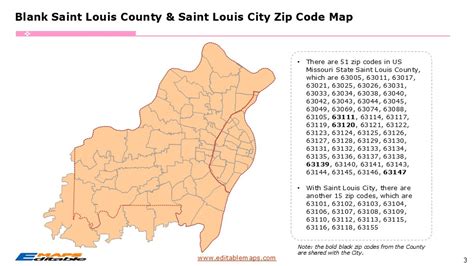 MAP Zip Code Map St Louis