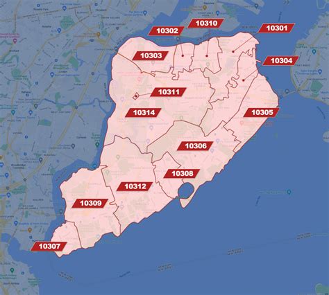 Key Principles of MAP Zip Codes Staten Island Map
