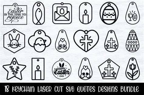 Download Keychain, Bundle of 18 SVG Designs Commercial Use