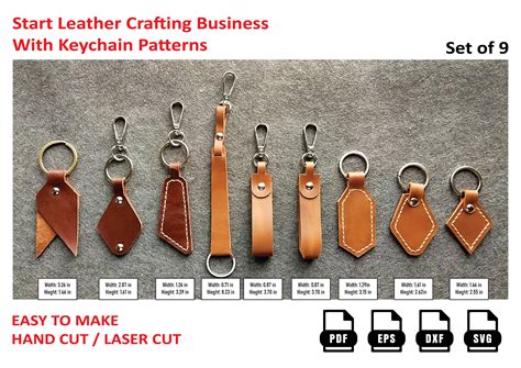 Download Keychain Leather Template Cut Files