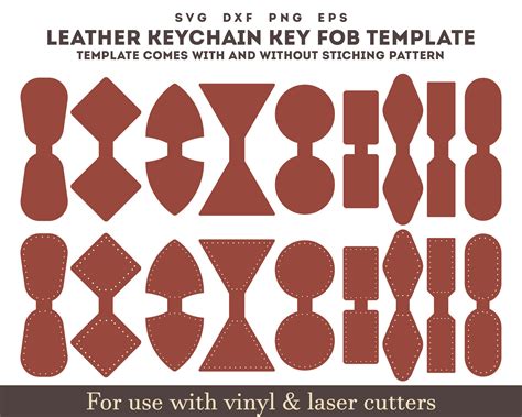 Download Keychain Leather Template Cut Images