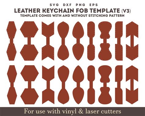 Download Keychain Leather Template Files