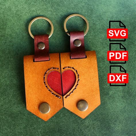 Download Keychain Leather Template Files DXF Files