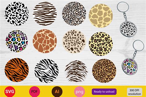 Download Keychain Leopard Spot Pattern Creativefabrica For Crafts