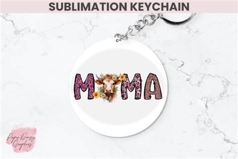 Download Keychain Mom Sublimation Design Silhouette DXF Files