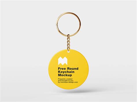 Download Keychain Monogram Round Pattern Commercial Use Free PSD Mockups