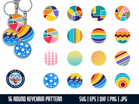 Download Keychain Monogram Round Pattern Svg Commercial Use Free PSD Mockups