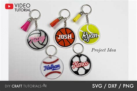 Download Keychain Pattern, Sports Creativefabrica DXF Files