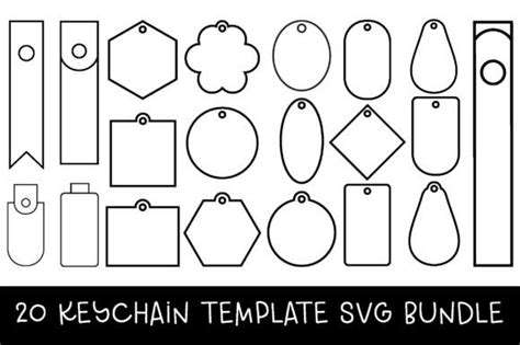 Download Keychain Pattern and Keyring SVG File Cricut SVG DXF Files