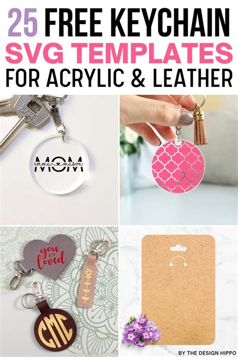Download Keychain Pattern and Keyring SVG File Cricut SVG for Cricut