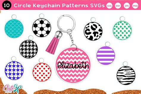 Download Keychain Pattern and Keyring SVG File Easy Edite