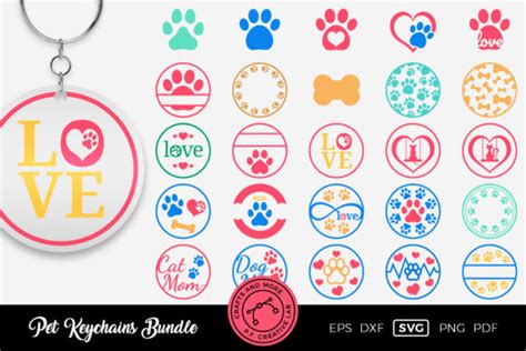 Download Keychain SVG Pet Designs Printable