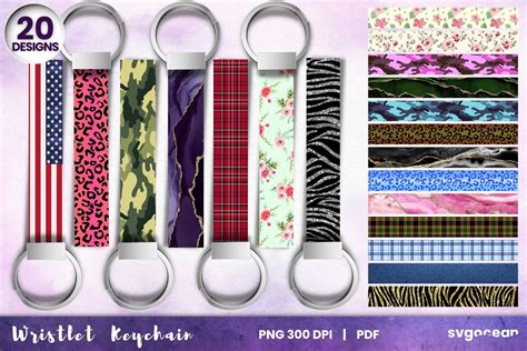 Download Keychain Sublimation Background for Cricut Machine
